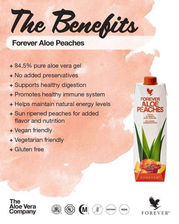Forever-Aloe-Vera-Gel-Drink-Peaches-Benefits